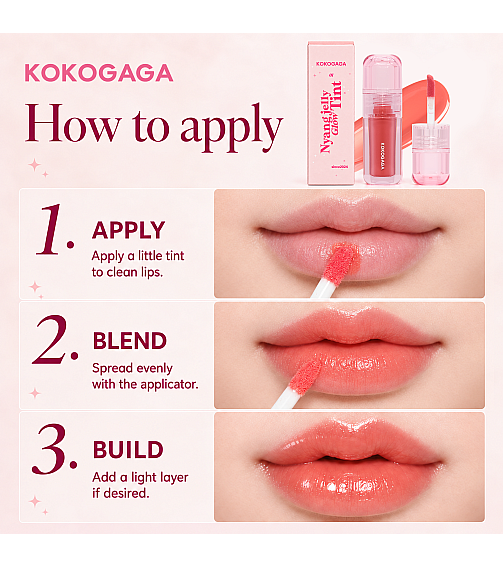 KOKOGAGA - Nyang jelly Glow Tint 01 Apricot jelly
