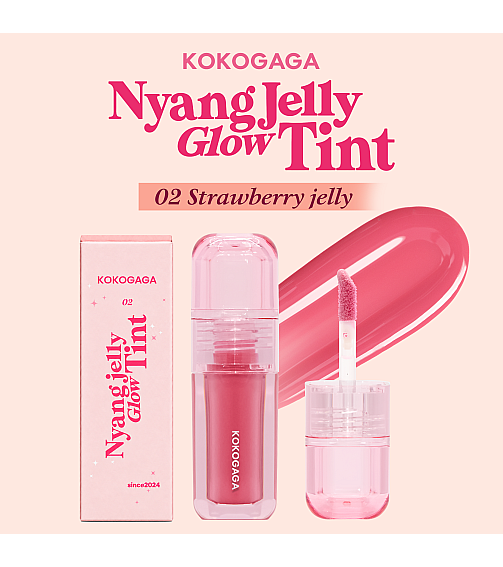 KOKOGAGA - Nyang jelly Glow Tint 02 Strawberry jelly