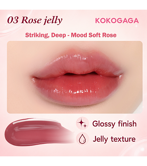 KOKOGAGA - Nyang jelly Glow Tint 03 Rose jelly