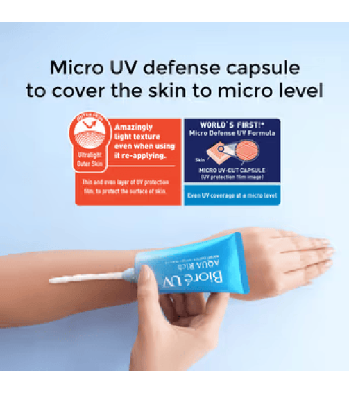 BIORE UV Aqua Rich Watery Essence  Sunscreen SPF 50+ PA++++ (50g)	