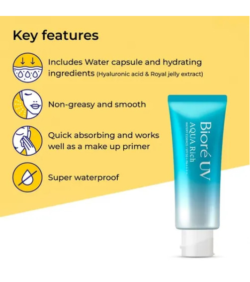 BIORE UV Aqua Rich Watery Essence  Sunscreen SPF 50+ PA++++ (50g)	
