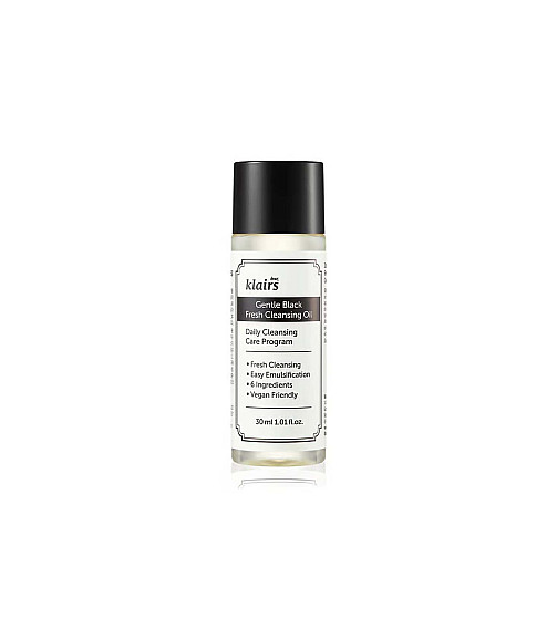Dear, Klairs Gentle Black Fresh Cleansing Oil (30ml)