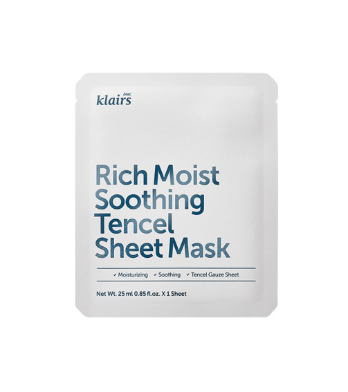 Dear, Klairs Rich Moist Soothing Tencel Sheet Mask (25ml) Dear, Klairs Rich Moist Soothing Tencel Sheet Mask (25ml)