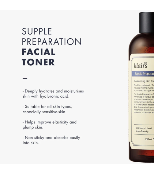 Dear, Klairs Supple Preparation Facial Toner (180ml)