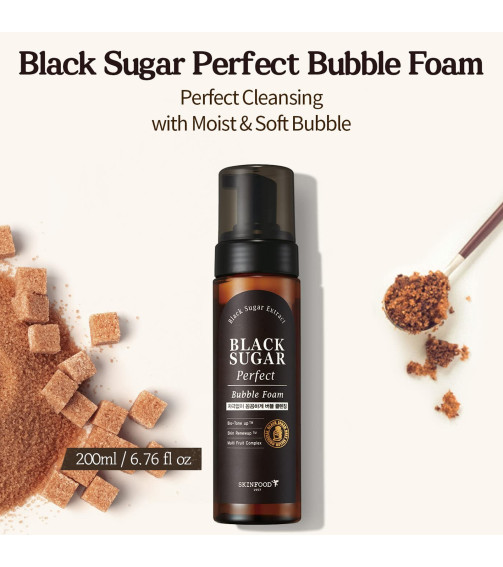SKINFOOD BLACK SUGAR PERFECT BUBBLE foam
