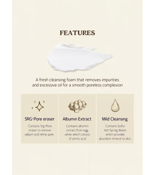 SKINFOOD EGG WHITE PERFECT PORE CLEANSING FOAM