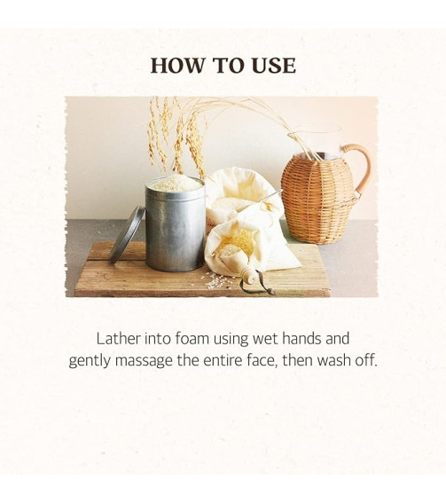 SKINFOOD RICE DAILY BRIGHTENING SCRUB FOAM