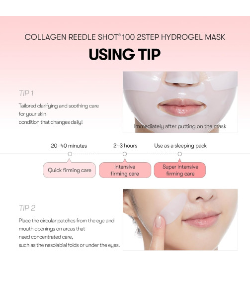 VT COSMETICS Collagen Reedle Shot 100 2-step Hydrogel Mask