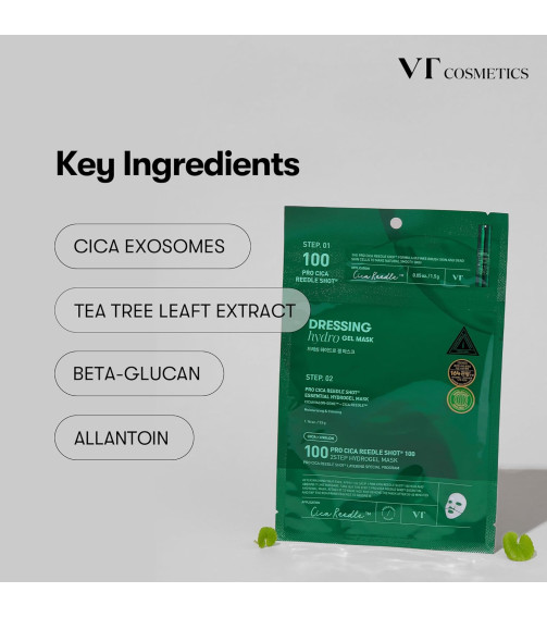VT COSMETICS Pro Cica Reedle Shot 100 2-step Hydrogel Mask